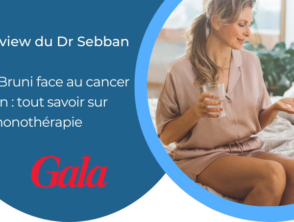 Interview du Dr Sebban pour Gala : explications sur l’hormonothérapie, le traitement clé de Carla Bruni contre le cancer du sein